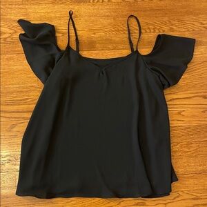 ASOS Black Ruffle Sleeve Maternity Blouse